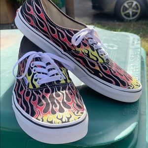 Fire flames vans